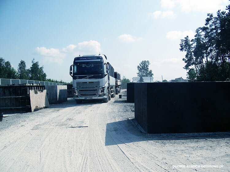 Transport szamb betonowych  w Warszawie